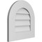 Ekena Millwork Round Top Surface Mount PVC Gable Vent: Non-Functional, w/ 3-1/2"W x 1"P Standard Frame, 18"W x 18"H GVPRT18X1801SN - alternate 4